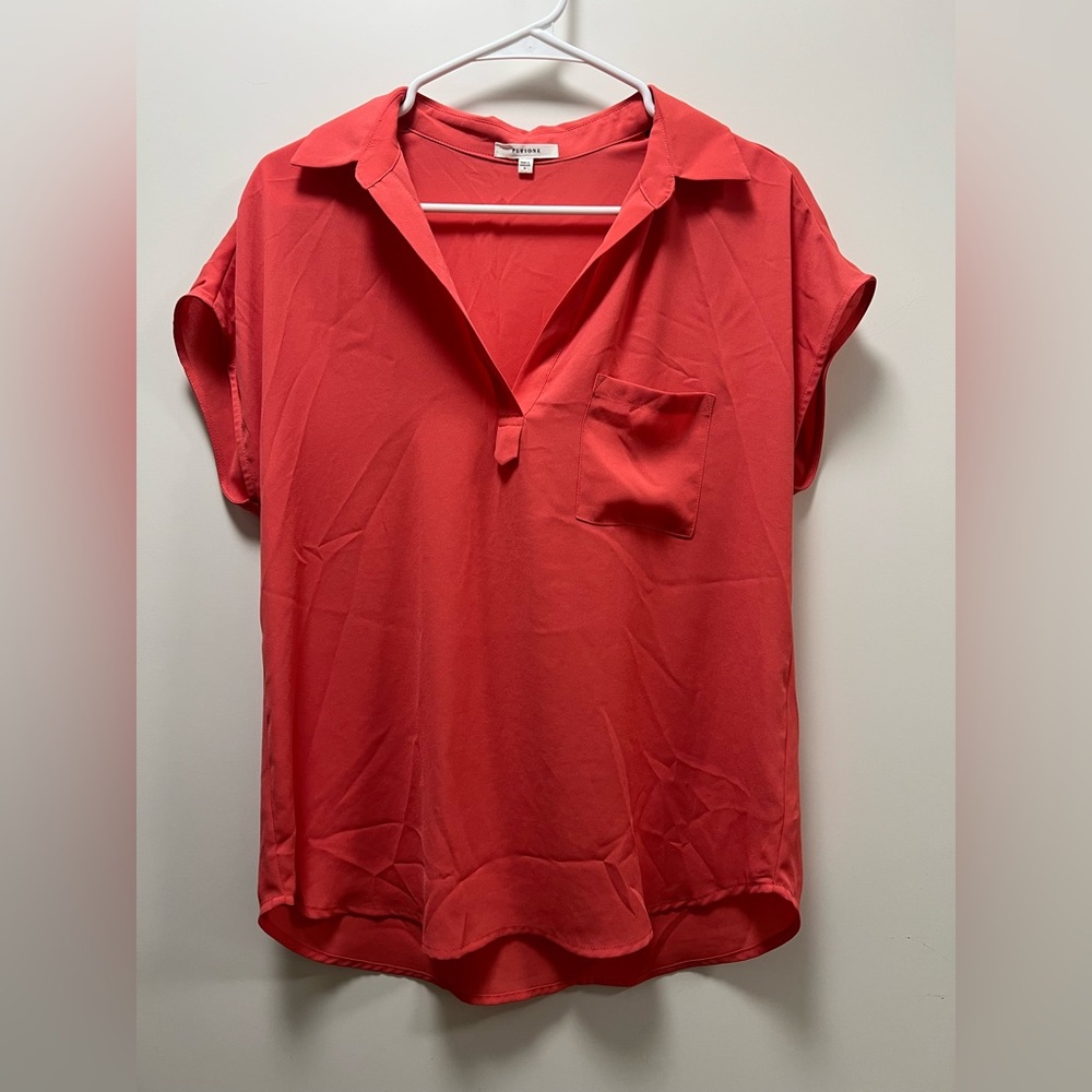 Pleione chest pocket blouse